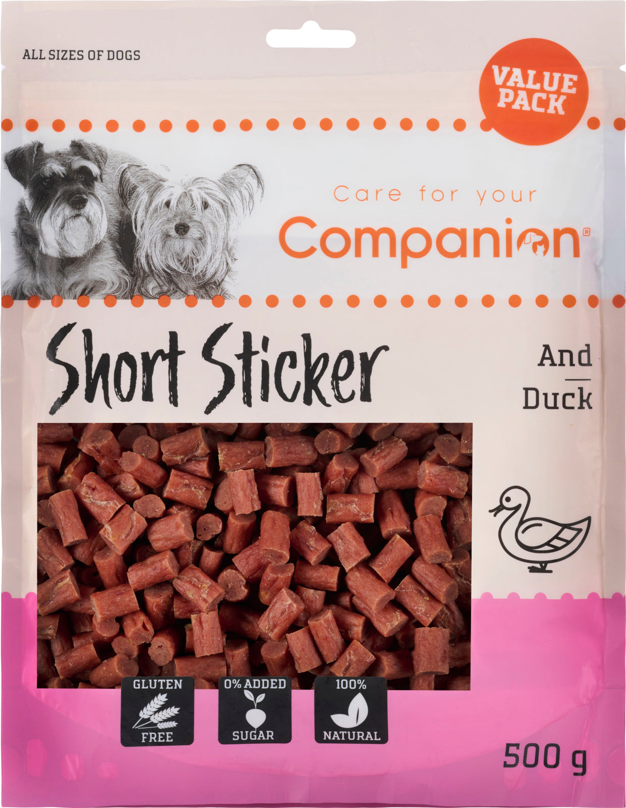 Companion short duck sticks 1,5cm