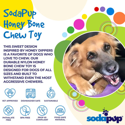 Honey Bone Nylon Chew Bone for Dogs