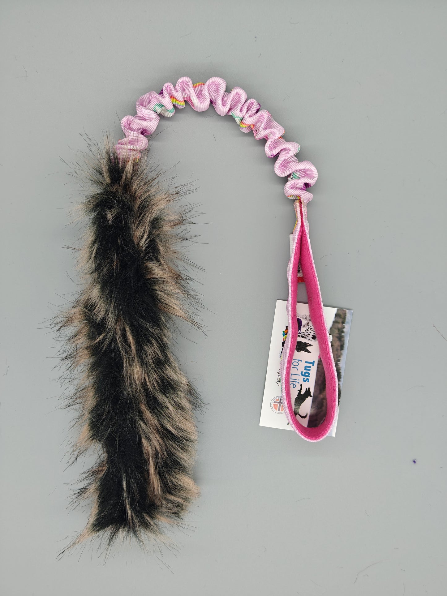 Pelsleke med knitring og strikk